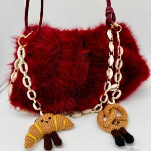 Croissant and Pretzel Bag Chain